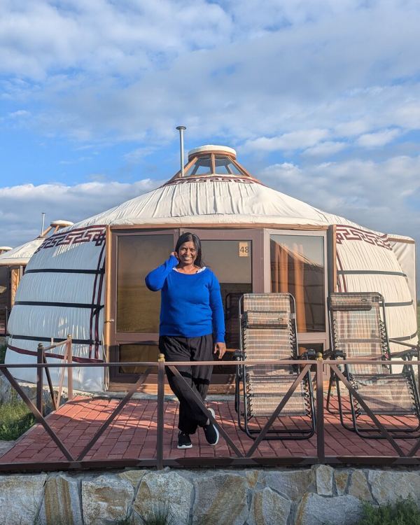 WOW Club travellers camping on the Mongolian steppe